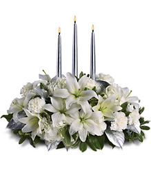 Silver Elegance Centerpiece from Brennan's Florist and Fine Gifts in Jersey City